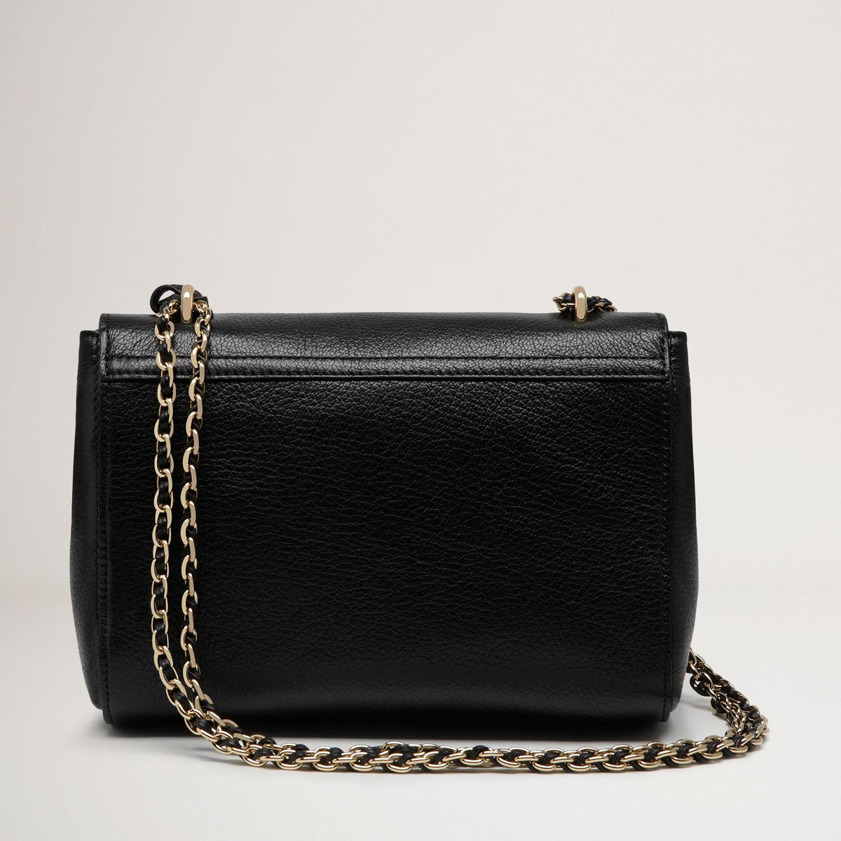 MULBERRY Lily Glossy Goat Bag  in Black/Gold