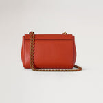 MULBERRY Lily Small Classic Grain Handbag in Coral Orange