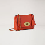 MULBERRY Lily Small Classic Grain Handbag in Coral Orange