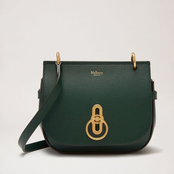 MULBERRY Small Amberley Satchel SCG in Mulberry/Green