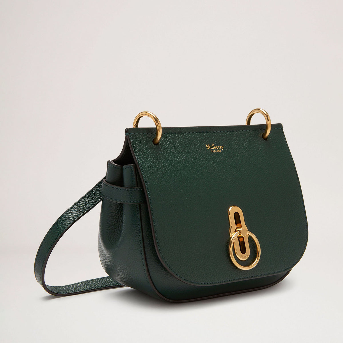 MULBERRY Small Amberley Satchel SCG in Mulberry/Green