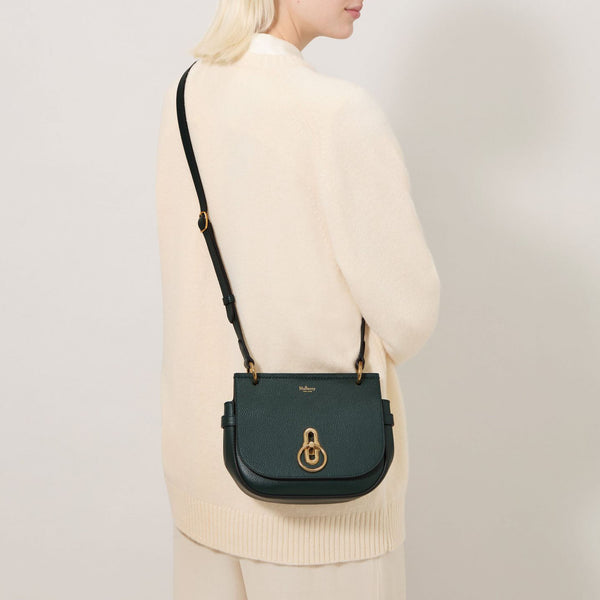 MULBERRY Small Amberley Satchel SCG in Mulberry/Green