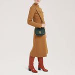 MULBERRY Small Amberley Satchel SCG in Mulberry/Green