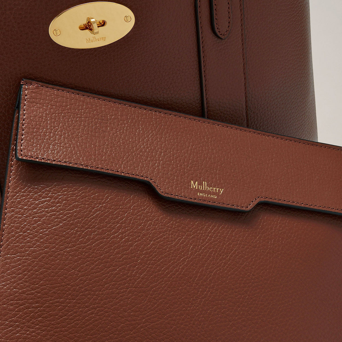MULBERRY Bayswater SCG Two Tone Tote in Oak