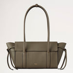 MULBERRY Small Soft Bayswater in Linen Green Heavy Grain