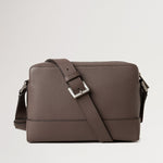 MULBERRY Small Farringdon Messenger in Taupe Brown Small Pebble Grain