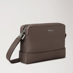 MULBERRY Small Farringdon Messenger in Taupe Brown Small Pebble Grain