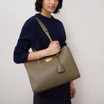 MULBERRY Lily Chain Tote in Linen Green