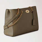 MULBERRY Lily Chain Tote in Linen Green