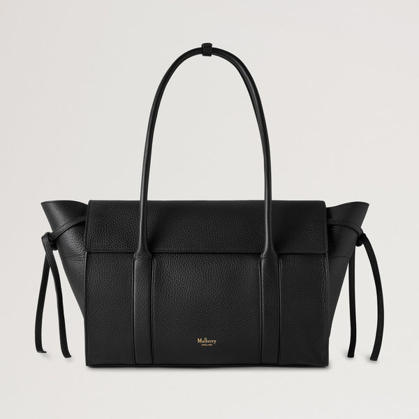 MULBERRY Medium Soft Heavy Grain Bayswater Tote in Black