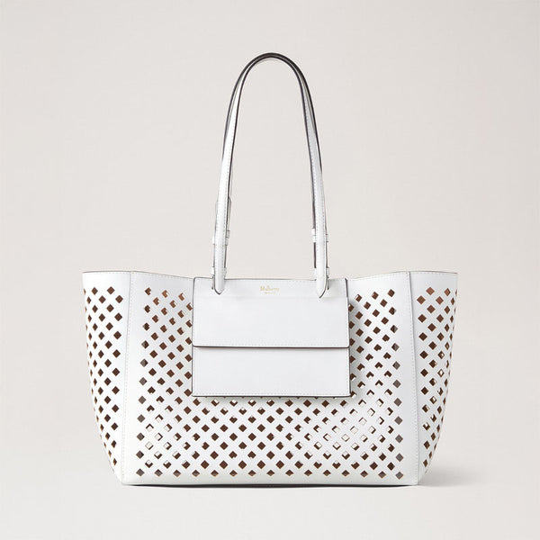 MULBERRY Perforated Tote Bag in White