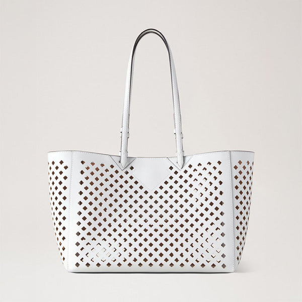 MULBERRY Perforated Tote Bag in White