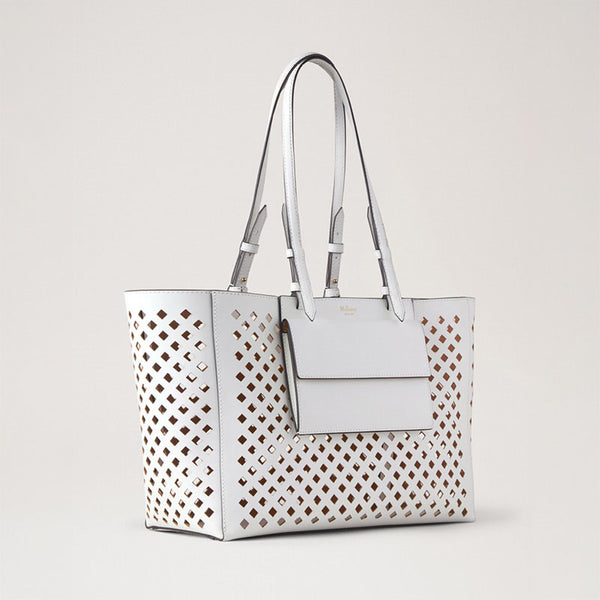 MULBERRY Perforated Tote Bag in White