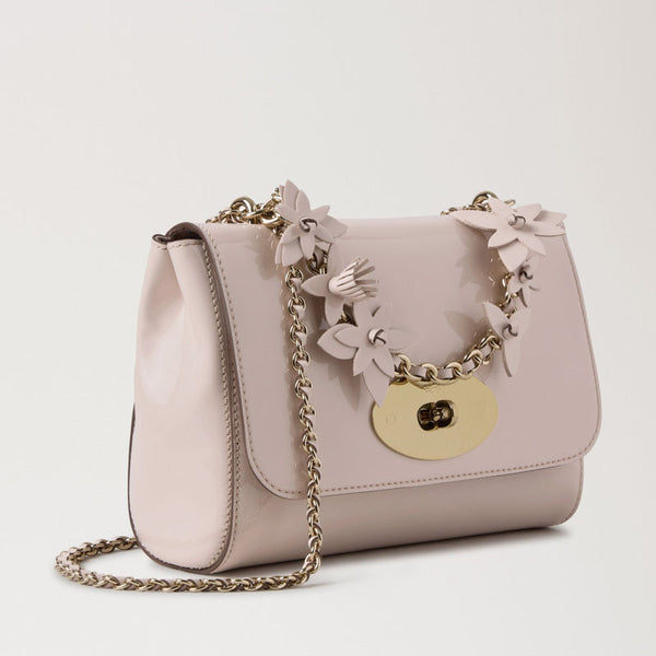 MULBERRY Lily Patent Flowers Bag in Blossom Pink
