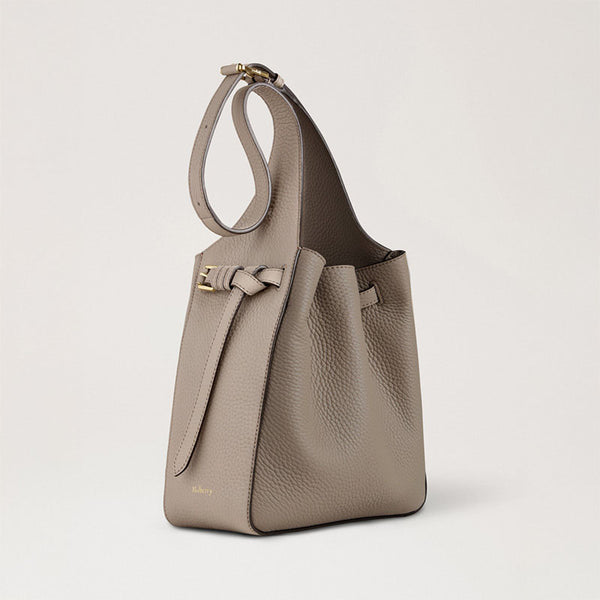 MULBERRY Lyra Small Belted HG Bucket Bag in Cashmere Taupe