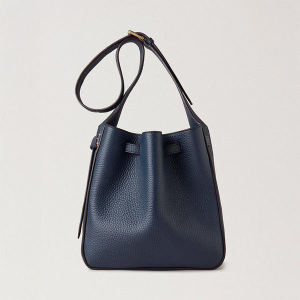 MULBERRY Lyra Small Belted HG Bucket Bag in Night Sky