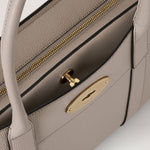 MULBERRY Bayswater 9 to 5 Small Classic Grain Handbag in Cashmere Taupe