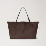 MULBERRY Oversized Suede Tote Bag in Chocolate