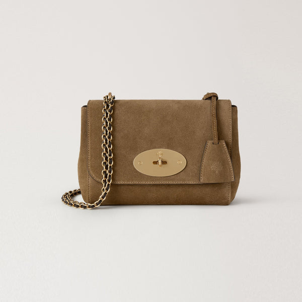 MULBERRY Lily Suede Handbag in Salcombe Sand