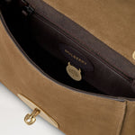 MULBERRY Lily Suede Handbag in Salcombe Sand