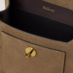 MULBERRY Small Antony Suede Handbag in Salcombe Sand