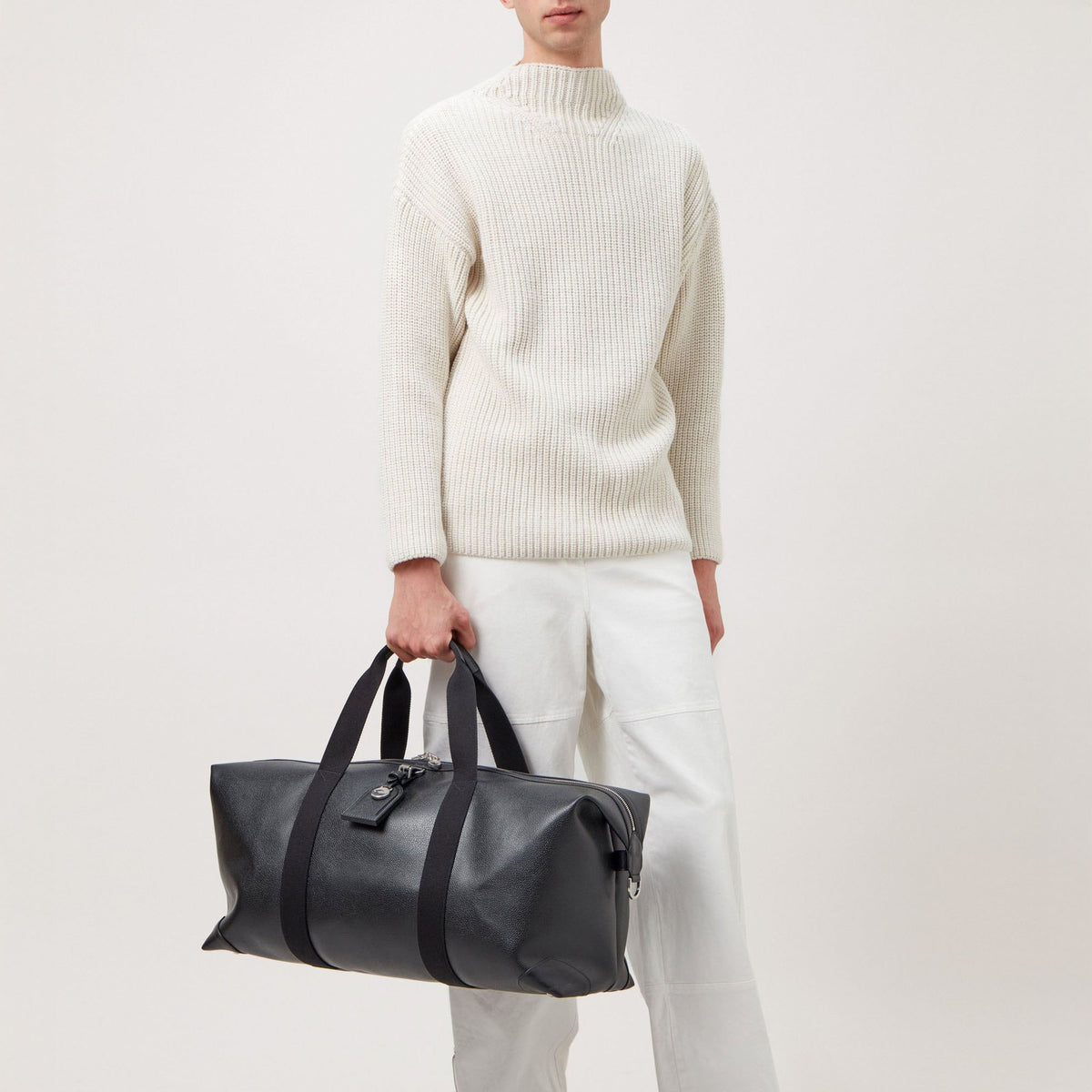 MULBERRY Heritage Medium Clipper Eco Scotchgrain in Black