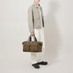 MULBERRY Heritage Waxed Day Clipper in Dark Moss