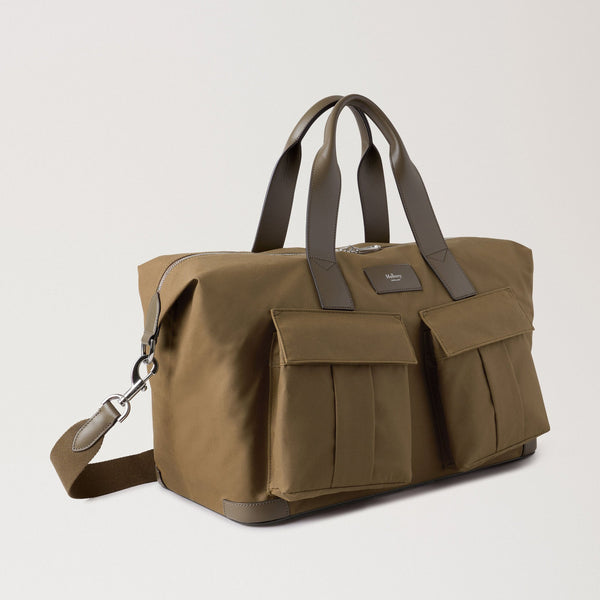 MULBERRY Heritage Waxed Day Clipper in Dark Moss