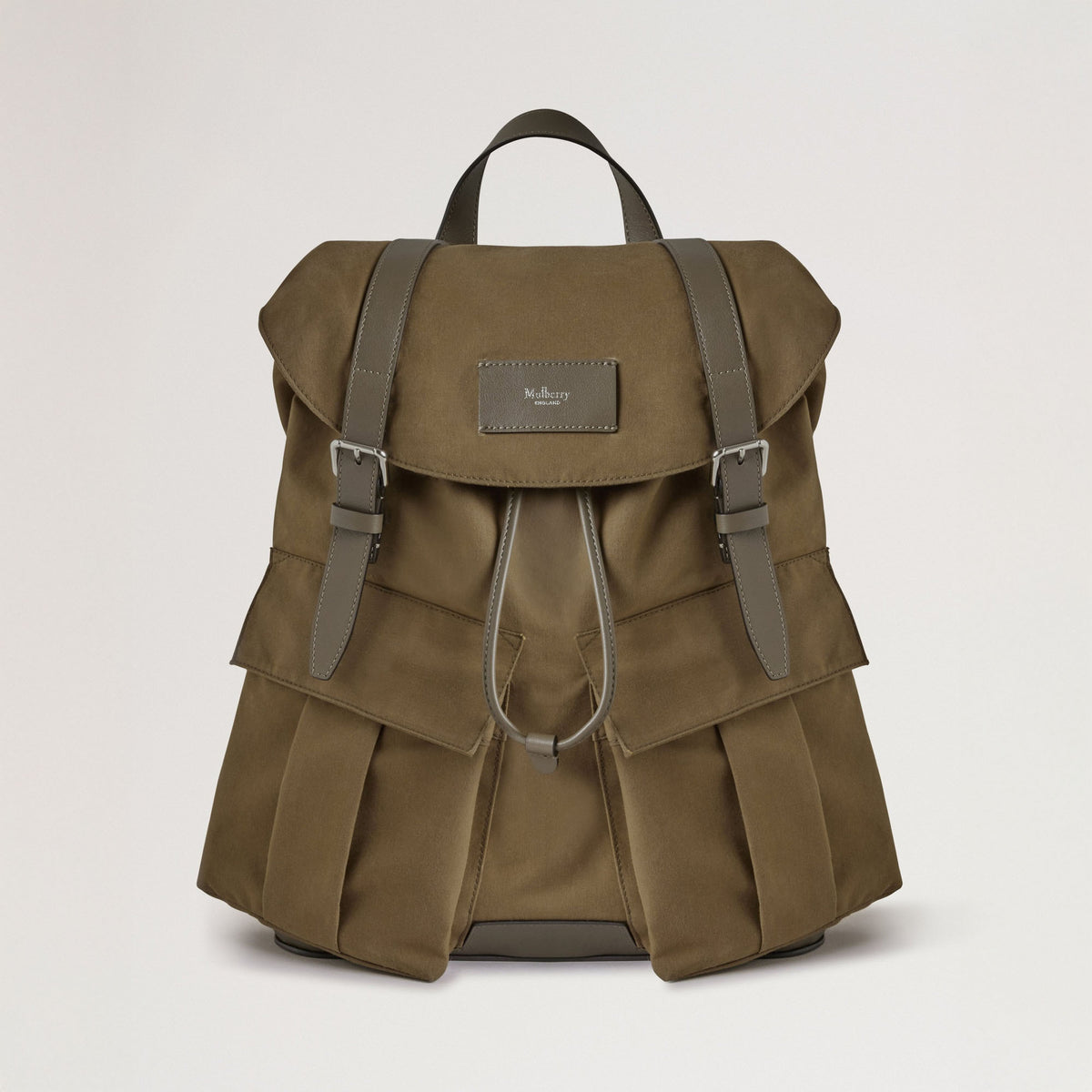 MULBERRY Heritage Waxed Backpack in Dark Moss