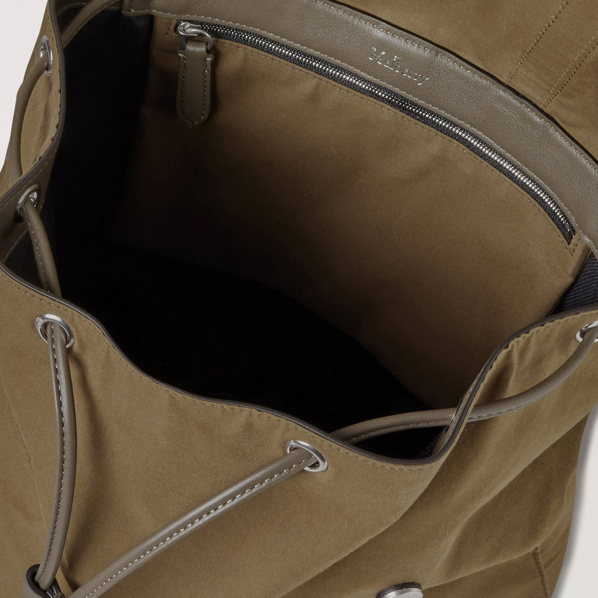 MULBERRY Heritage Waxed Backpack in Dark Moss