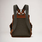 MULBERRY Heritage Eco Scotchgrain Backpack - Mole/cognac