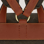 MULBERRY Heritage Eco Scotchgrain Backpack - Mole/cognac