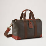 MULBERRY Heritage Day Clipper Eco Scotchgrain Holdall in Mole/Cognac