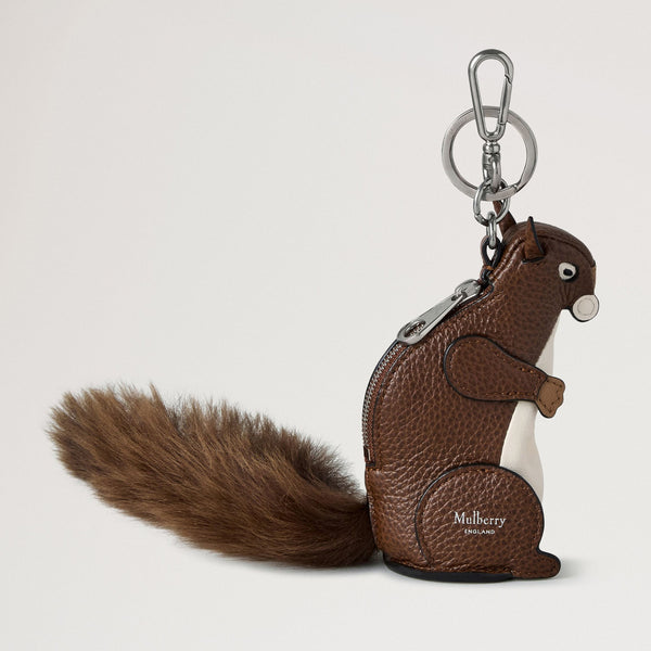 MULBERRY Case Keyring in Squirrel