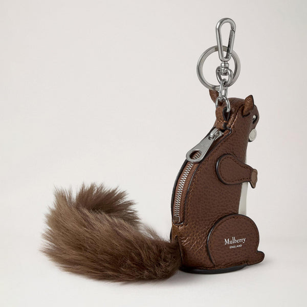 MULBERRY Case Keyring in Squirrel