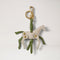 MULBERRY Horse Keyring in Chalk