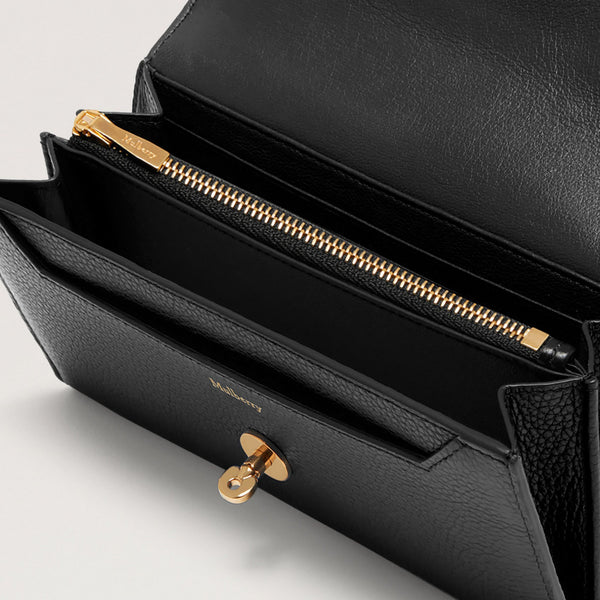 MULBERRY Darley Wallet Small Classic Grain in Black