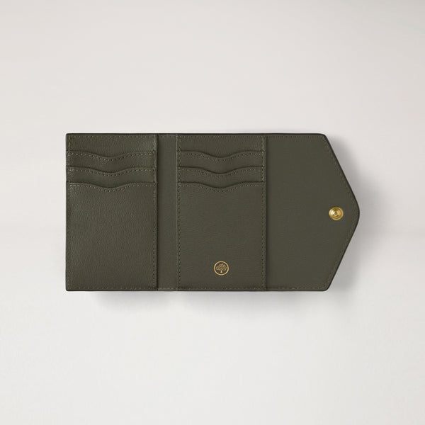 MULBERRY Folded Multi-Card Wallet in Juniper Green SCG