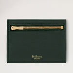 MULBERRY Zipped Credit Card Slip SCG in Mulberry Green
