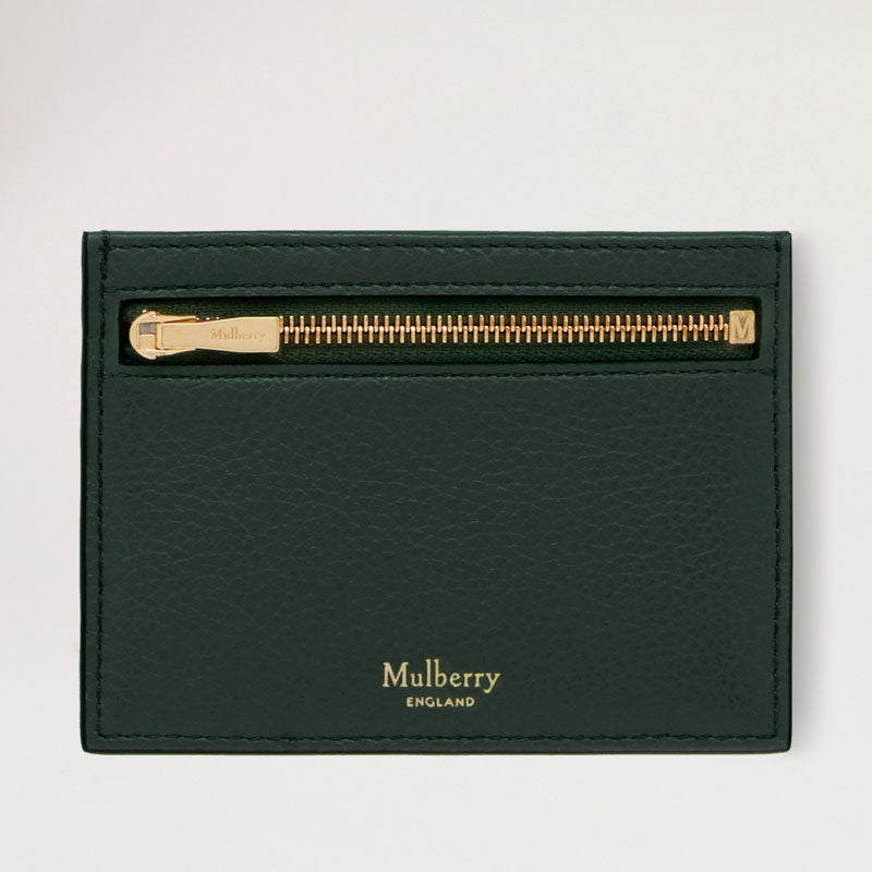 MULBERRY Zipped Credit Card Slip SCG in Mulberry Green
