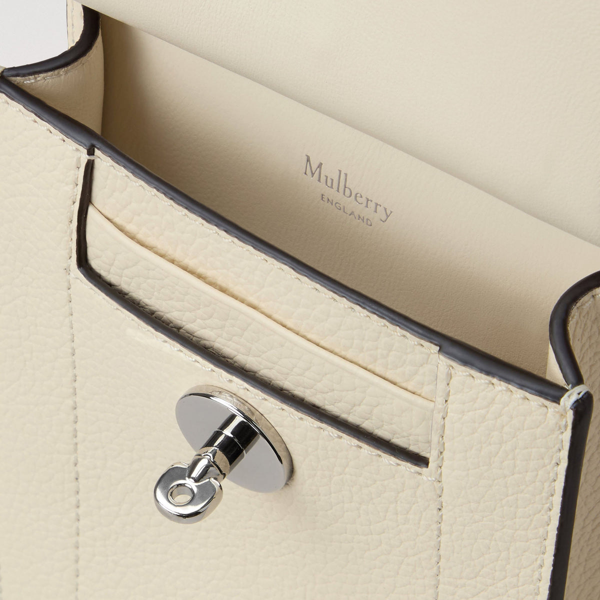MULBERRY Mini Antony SCG Pouch in Eggshell