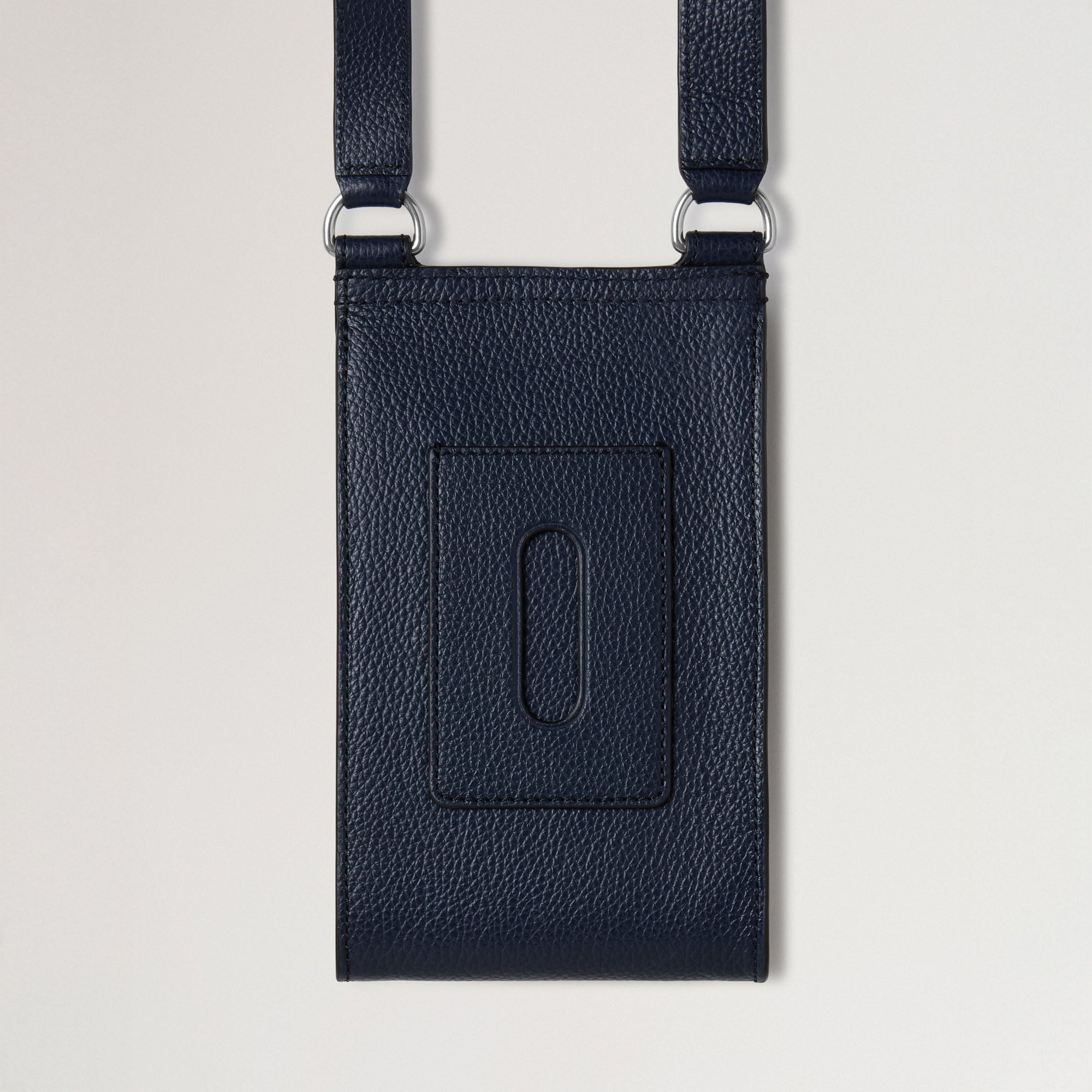MULBERRY Mini Antony Pouch in Night Sky Small Classic Grain Blue