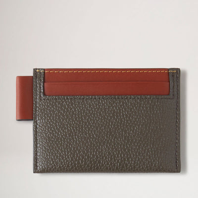 MULBERRY Credit Card Slip Eco Scotchgrain in Mole/Cognac