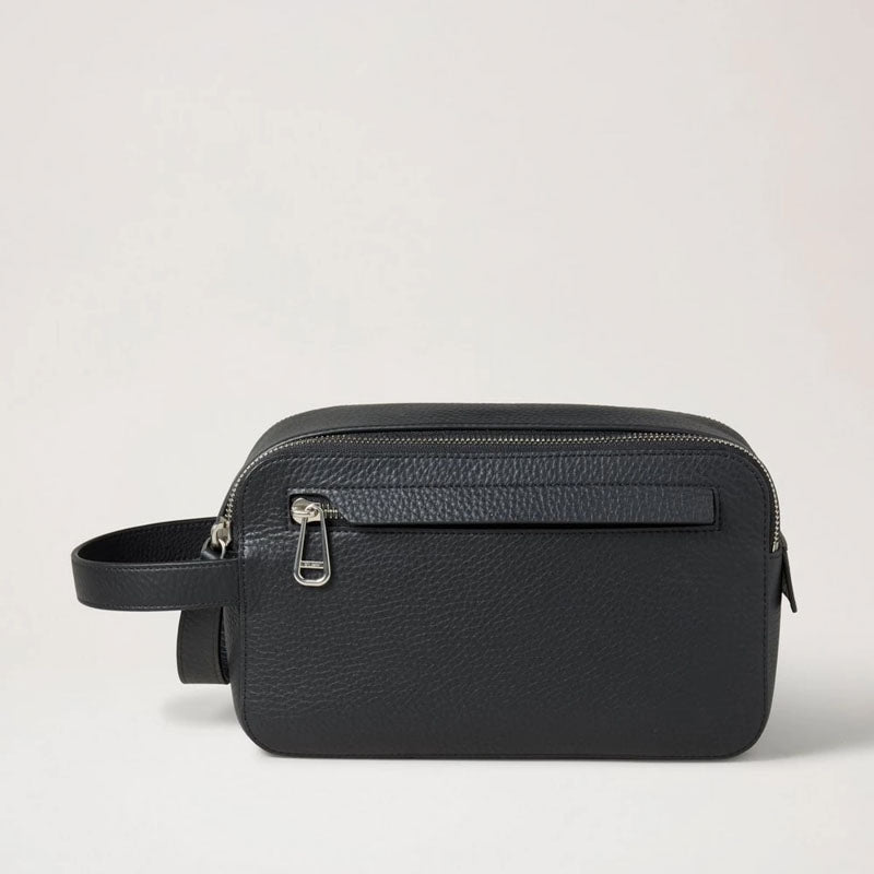 MULBERRY Double Zip Wash Case in Black