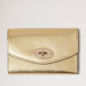 Darley Folded Multi-Card Wallet in Soft Gold Foil