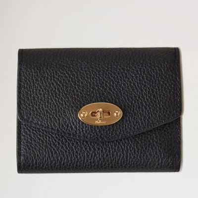 MULBERRY Darley Concertina Wallet SCG in Black