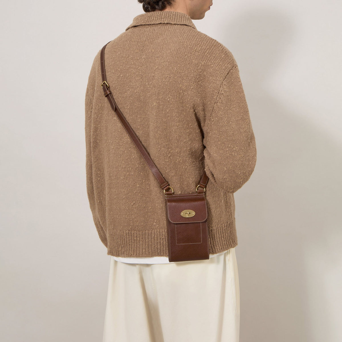MULBERRY Mini Antony NVT Pouch in Oak