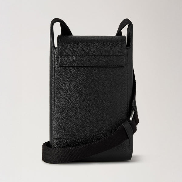 MULBERRY Chiltern Small Classic Grain Phone Pouch in Black