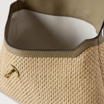 MULBERRY Large Darley Cosmetic Pouch in Linen Green-Natural