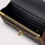 MULBERRY Darley Scotchgrain Wallet  in Black-Cognac